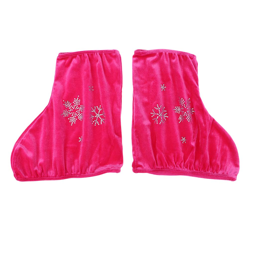 perfk 2 PCS Copertura a Rotelle, Pattinaggio Accessori, Rosso Rosa-S