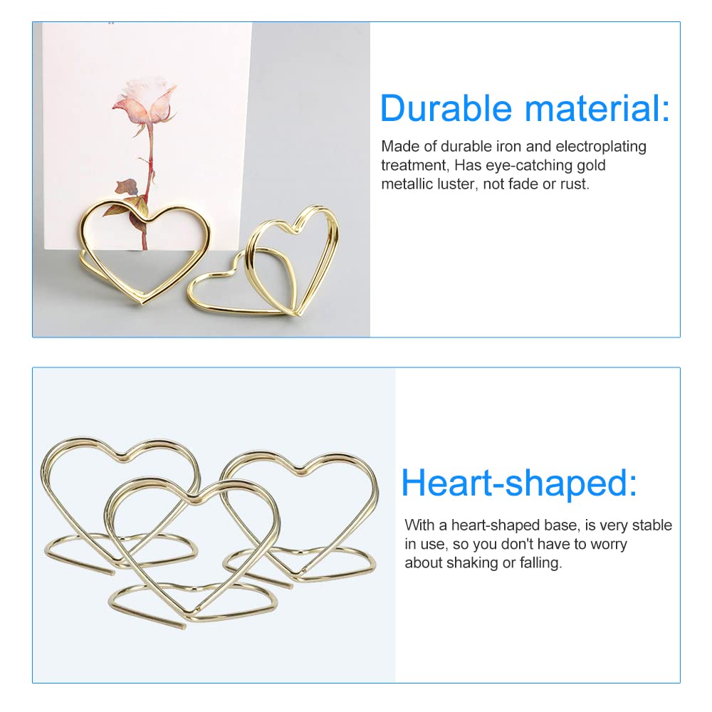 Segnaposto Porta Carte Da Tavolo - 20 Pezzi A Forma Di Cuore, Per Matrimoni E Feste - Foto 8