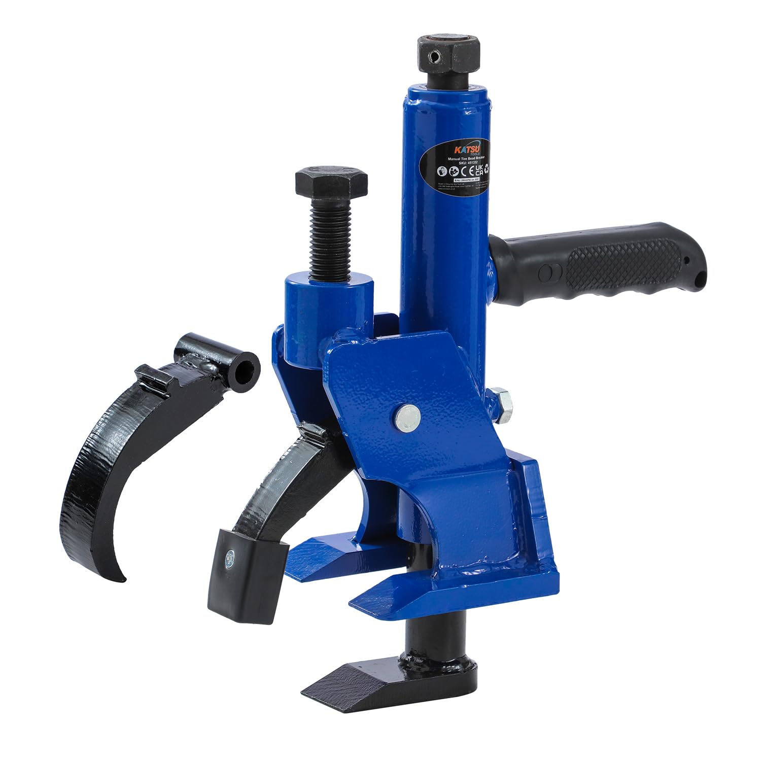 KATSU Tools Rompe talón Manual para neumáticos – con Mango y Almohadilla Goma, Garra Extra, Cambiador Universal Coche, Tractor, ATV, Remolque