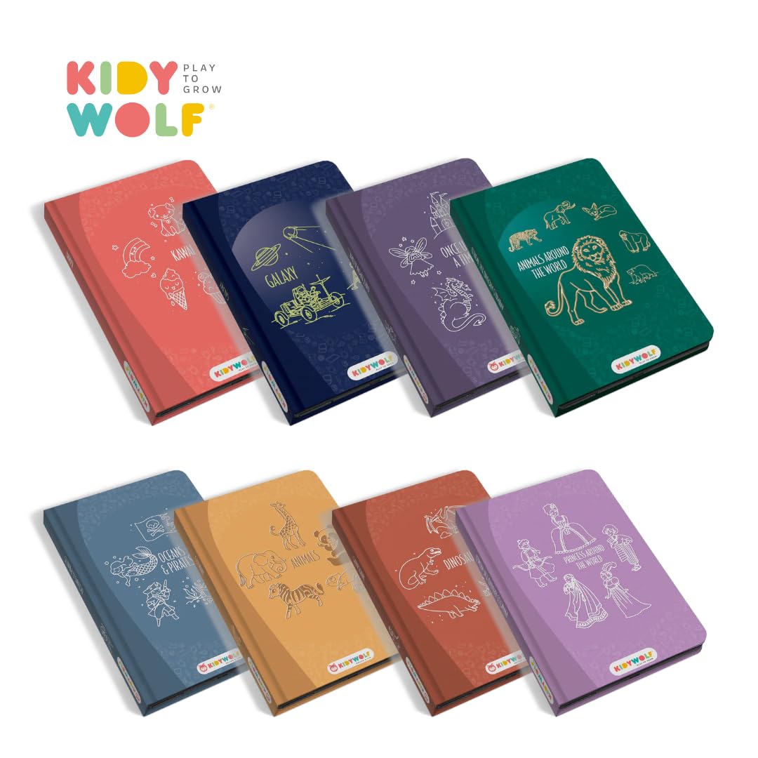 Kidydraw Ricarica per disegni – Animali di tutto il mondo – Oceani e pirati