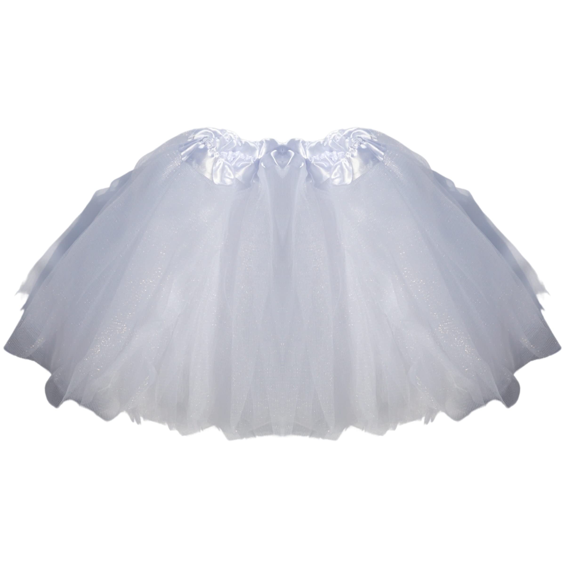 Topkids Accessories Girls Plain White Cute White Tutu's For Kids Tutu Skirt, Ballet Or Princess Costume Tutu For Teenagers & Tulle Skirt, Costumes Skirts & Tutus (Plain White)