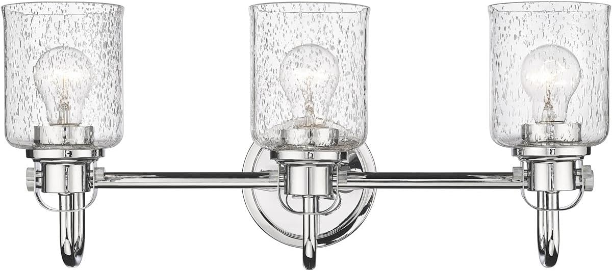 Z-Lite 340-3V-CH Kinsley Vanity, 3-Light 300 Total Watts, Chrome