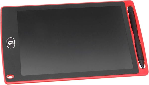 SIXRUN Tavoletta da Scrittura con Batteria Sostituibile, Lavagna Leggera per Bambini, Schermo LCD Trasparente, Giocattolo Educativo per Bambini, Verde (rosso) - 2