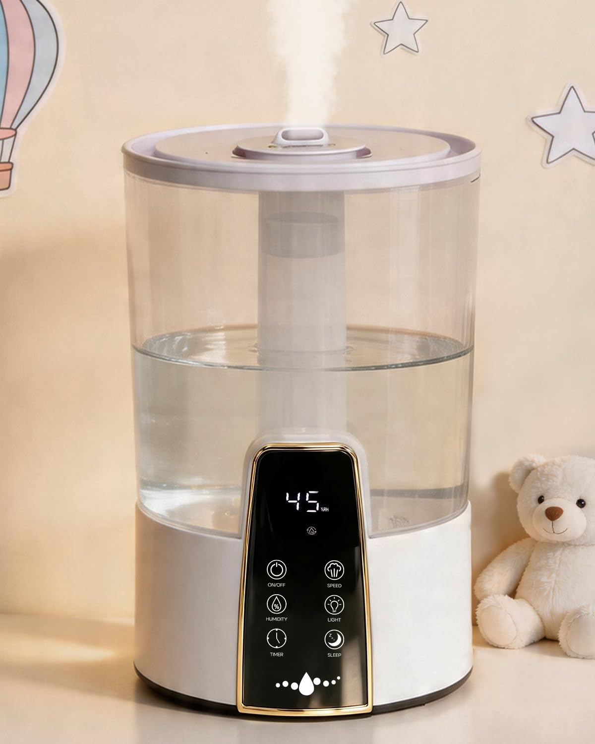 YOKEKON 4L Dishwasher-Safe Tank Humidifier