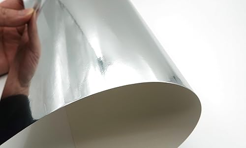 Miniatura 8 de TGXRZX Papel metálico de color de papel de aluminio con base de tarjeta de espejo, papel con purpurina, 15 piezas de cartulina hecha a mano para