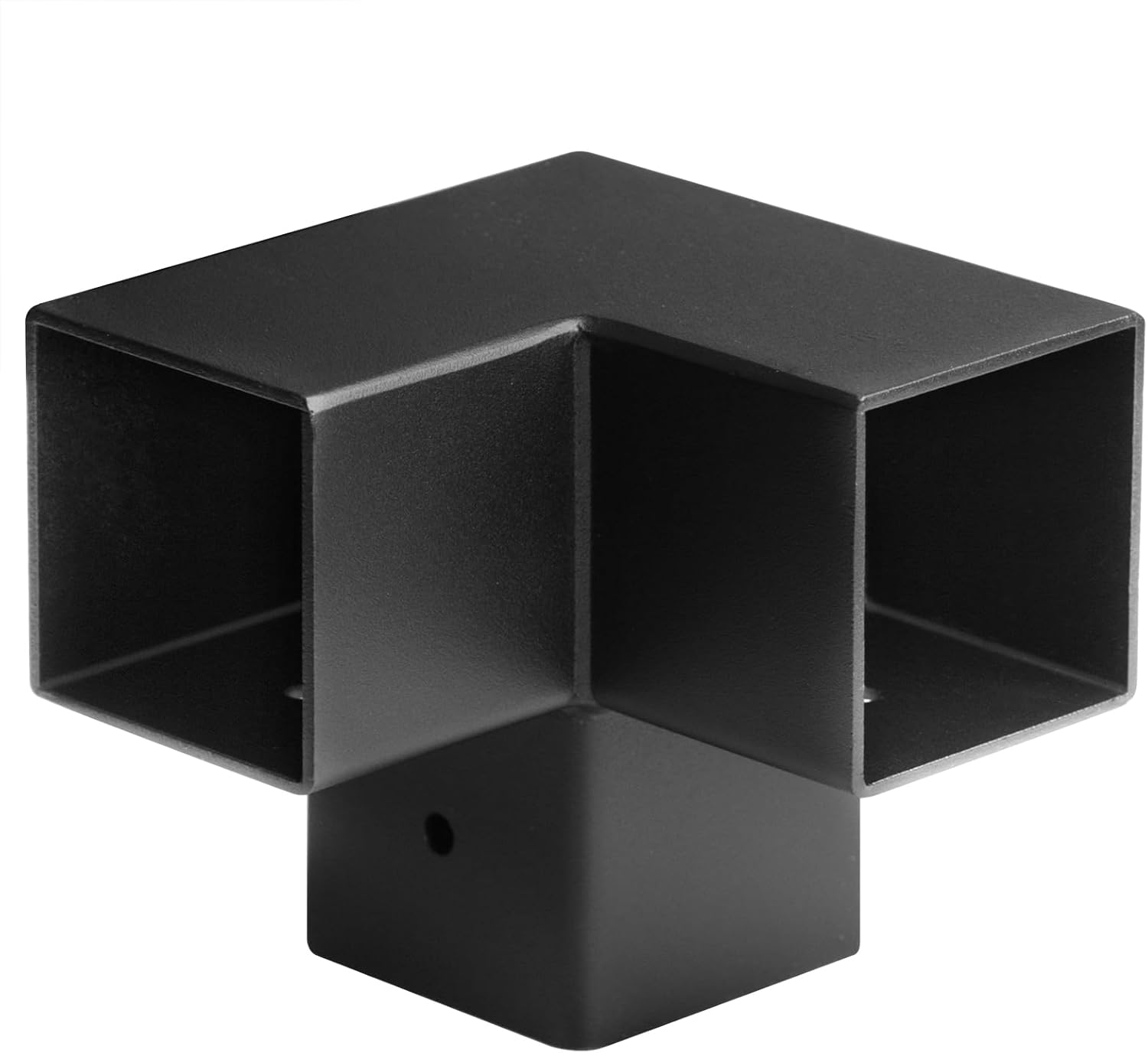 2 PCS 2" x 2" Square Tube Fitting, 3-Way Structural Elbow Tubing Connector Fence Rail Clamp, 3/32" Thick