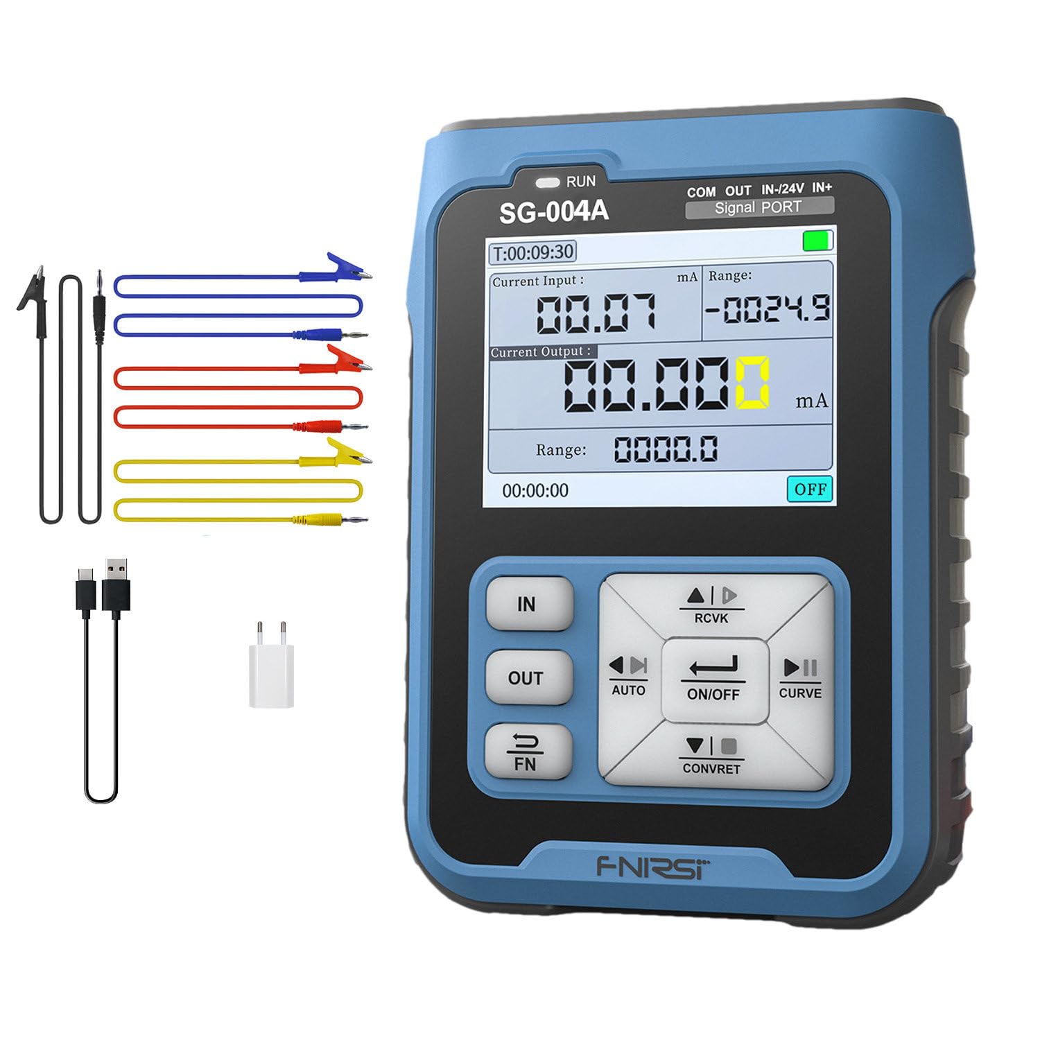 CelyToe SG-004A Industrial Grade Signal Generator, 0-24V/4-20mA Analog Simulator with 2.4” Display, for Process Control & Field Calibration Applications