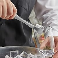 Vista 3 de Soro Essentials - Juego de 3 pinzas de acero inoxidable para hielo de 7 pulgadas - Pinzas para servir hielo, pinzas de cocina, aperitivos para café