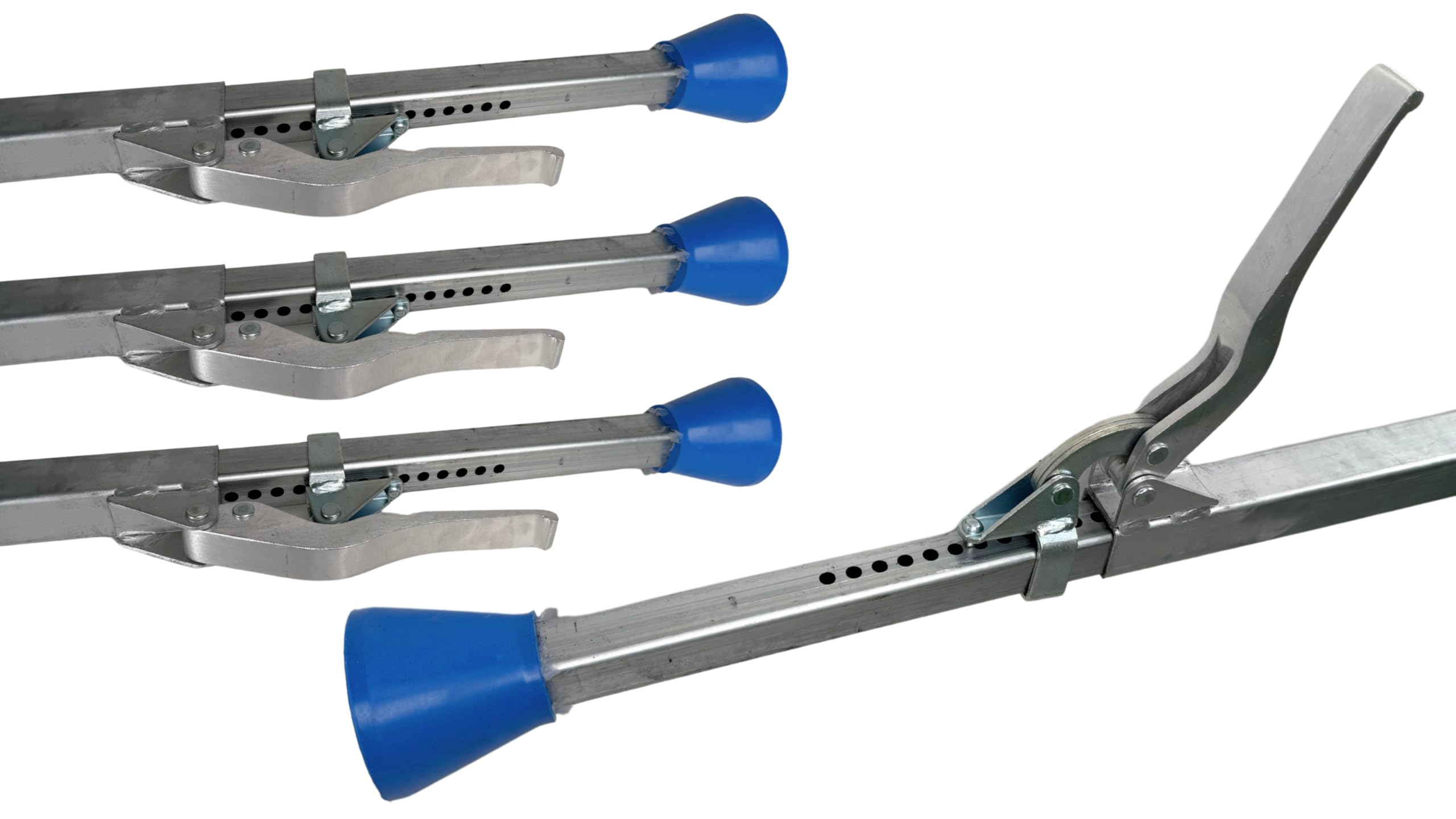 1X ALU KLEMMBALKEN Mit Gummifüßen Klemmbalken Für Transporter 2,35 - 2
