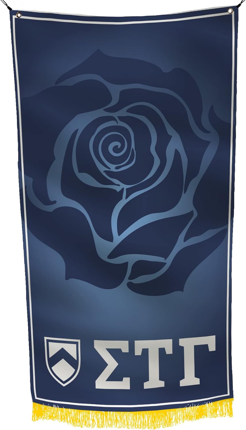Sigma Tau Gamma Licensed Flag 3x5 Feet Outdoor Indoor Decoration Wall Décor Home Business Basement Garage Durable 100% Polyester Metal Grommets Double Stitch Printed on Demand (Sigma Tau Gamma # 7)