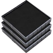 COLOP E/Q43 Non-Toxic, Water Based Premium Replacement Pad for Printer Q43 Stamp - Pack of 3 - Black