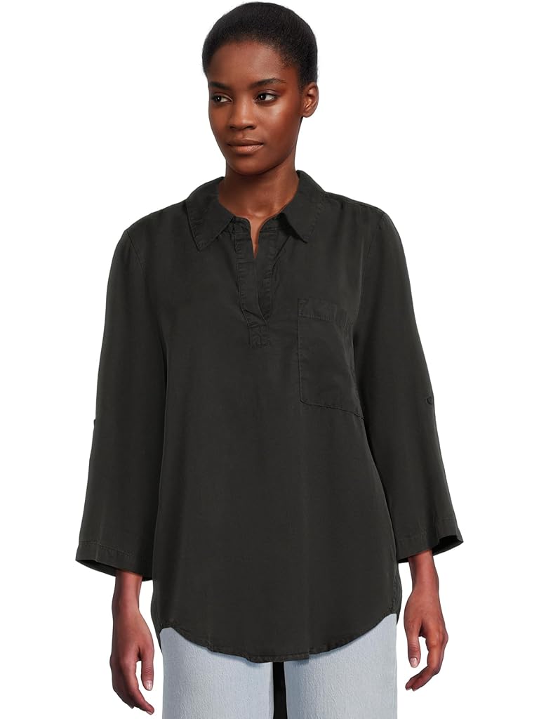 Black Mod-o-doc Roll Tab, Patch Pocket, Tunic