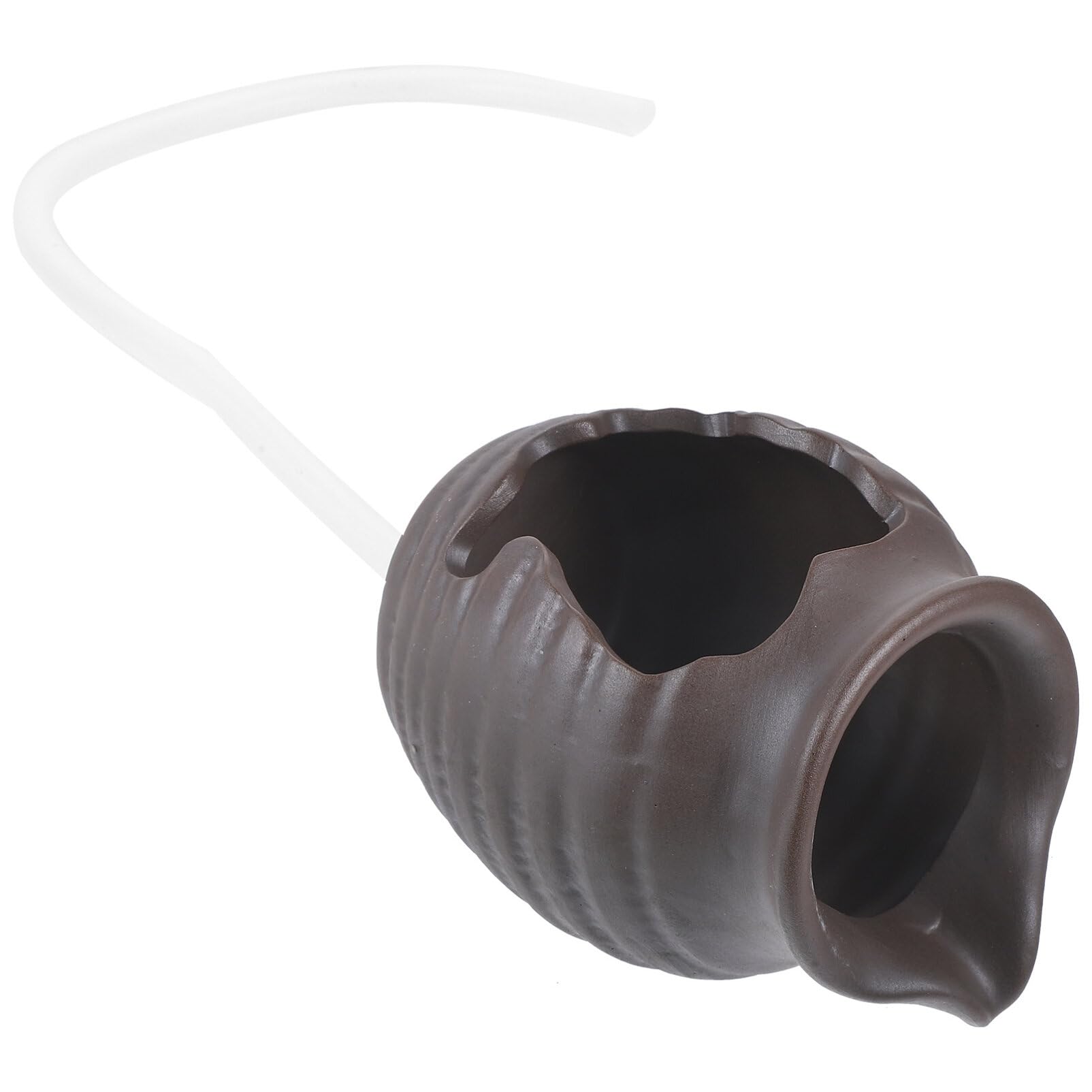 PRETYZOOM Decorative Waterfall Ceramic Jar Clay Pot Water Feature Landscape Jar for Courtyard Decor Garden Decor Circular Waterfall