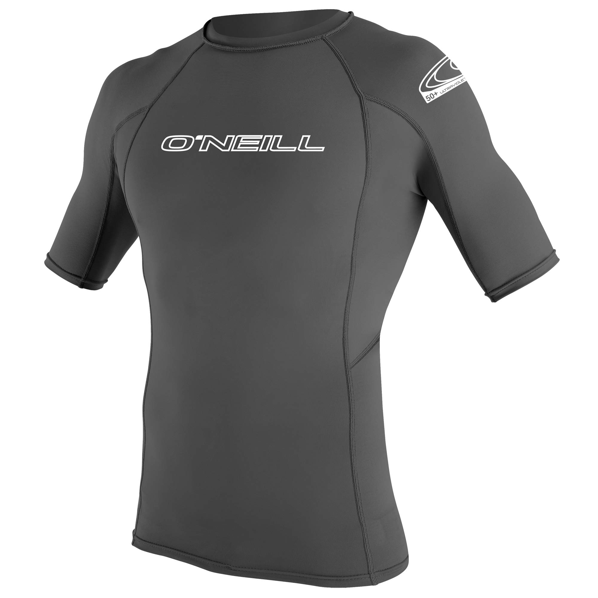 O'NeillOneill Wetsuits Men's Basic Skins Short Sleeve Rash Guard, GRAPHITE, 2XL