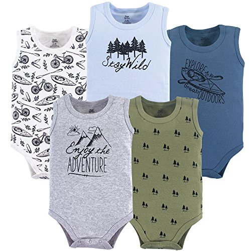 Image of Yoga Sprout Cotton Bodysuit, 5 Pack