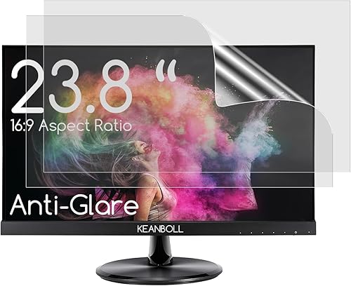 Paquete de 2 protectores de pantalla antirreflejos de 23.8 pulgadas para monitor de escritorio de pantalla ancha de 23.8 pulgadas 16:9, filtro de