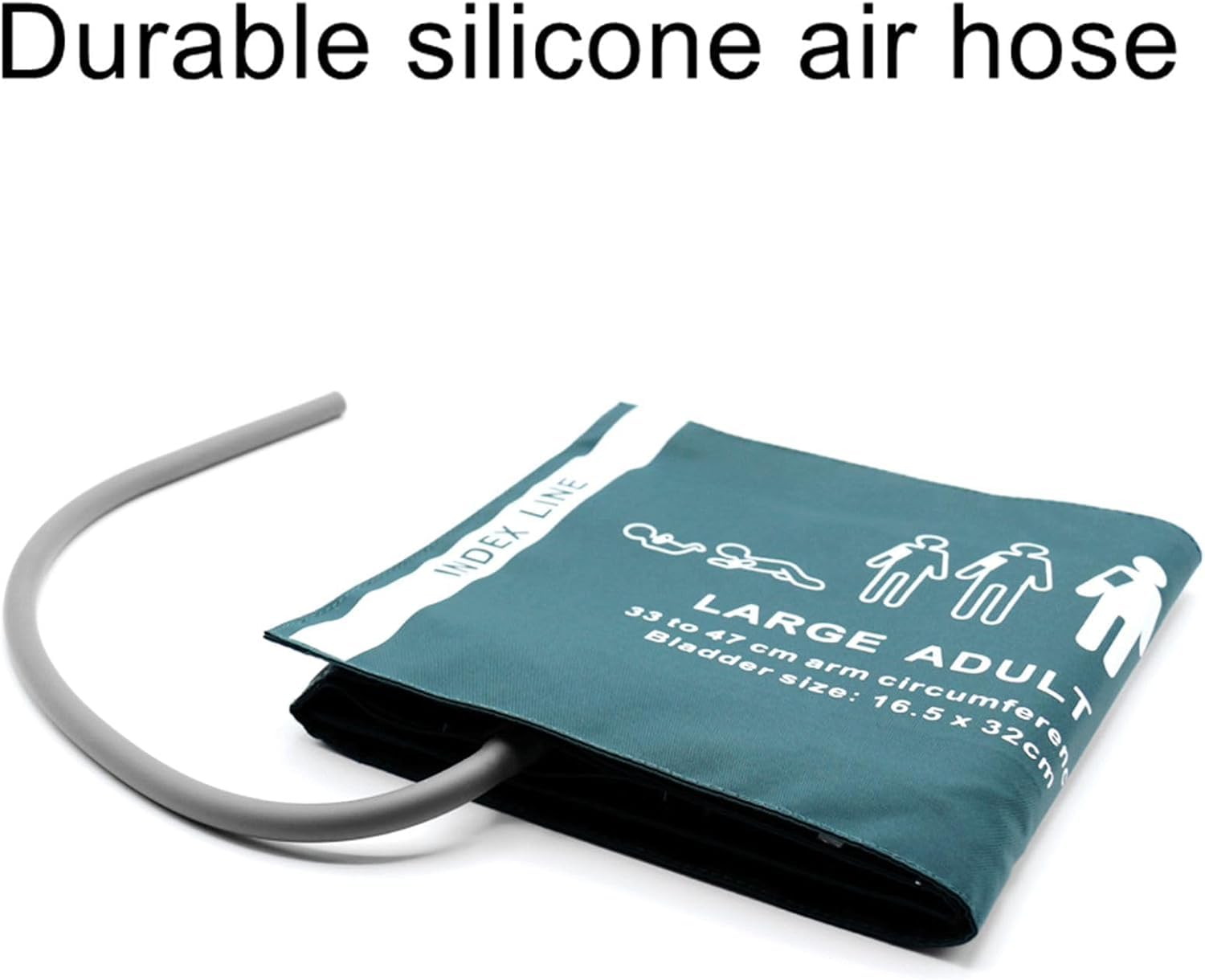 Manchette PNI universelle pour adultes de grande taille, brassard de tension artérielle de remplacement en nylon réutilisable à tube unique de 33 à 47 cm
