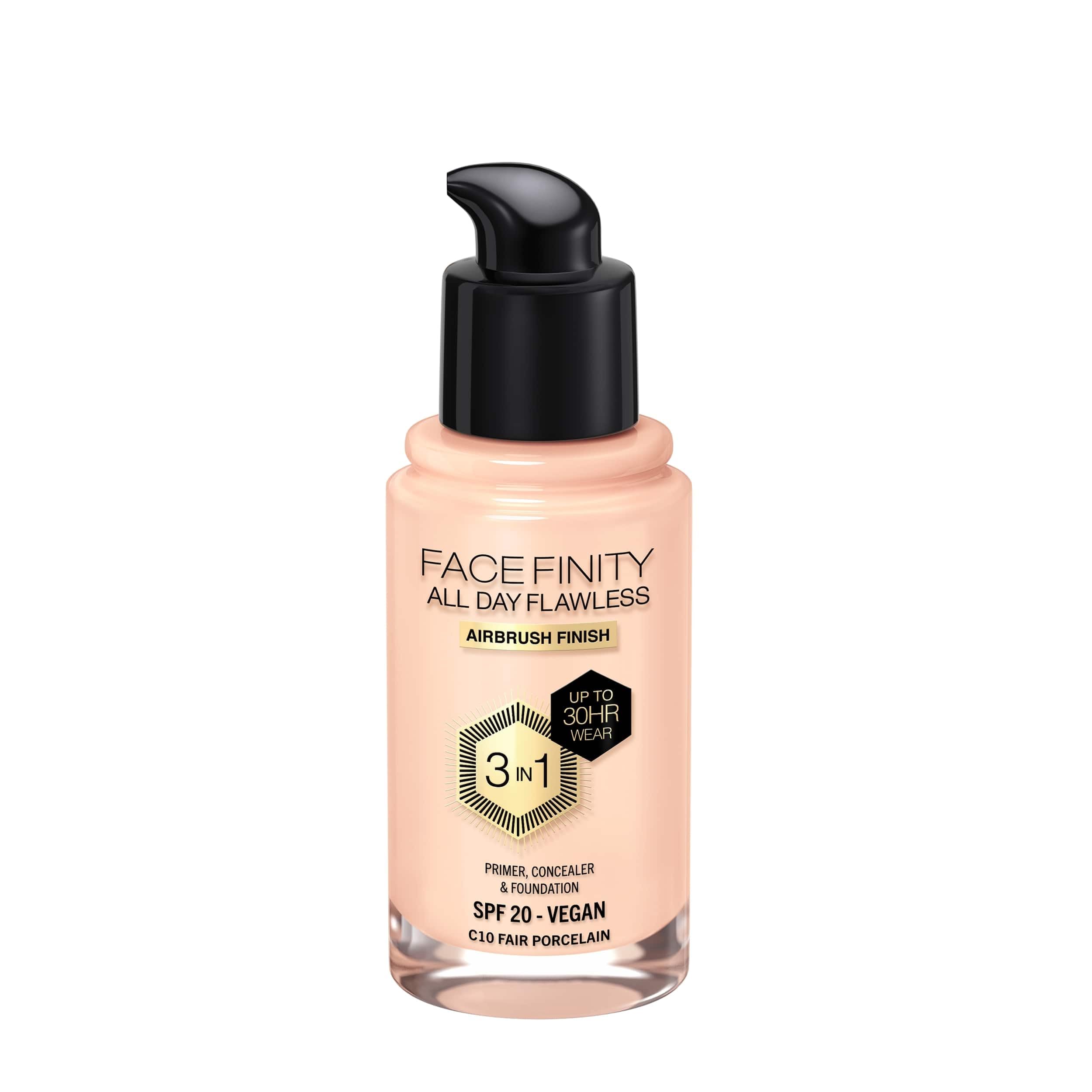 Max Factor - All day flawless 3 in 1 foundation, base de maquillaje, 50 natural — view 36