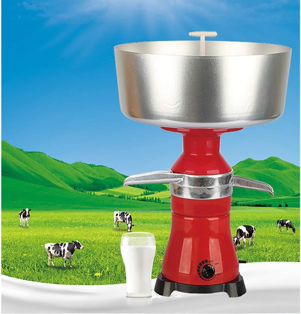Separatore Centrifugo Elettrico Per Panna Da Latte Fresco, 21 Galloni/h, 80 L/h, Per Latte Di Capra, Mucca O Altri Latticini, Corpo In Metallo Da 12 Litri, Velocità Regolabile, Macchina Per La