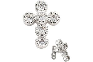 Excepro 1PCS 2mm Dermal Anchor Tops And Base: Cross Dermal Piercing Jewelry...