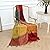 amorus Boho Sofa Throw Cover, Chenille Jacquard Tassels Throw Blankets for Couch Bed, Decorative Sofa Slipcover Protector Bed Cover - Colorful Tribal Pattern (L)