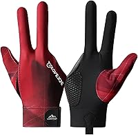 Vista 9 de Guantes de billar para mano derecha, guantes de billar de 3 dedos, guantes de billar para taco de piscina, guantes de billar transpirables de secado