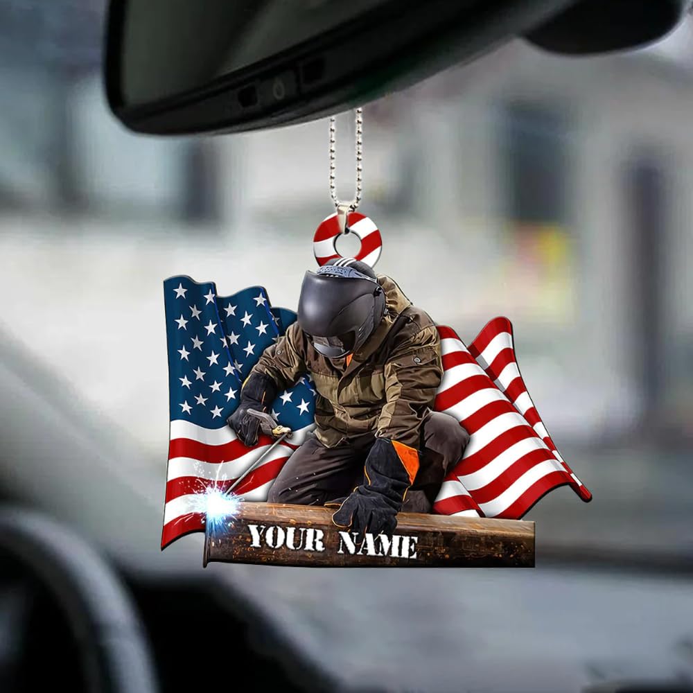 AMATERAS NEVEくん/CARNHILL Custom Amazon.com: Custom Name Welder Shaped Ornament, Personalized