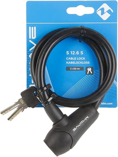 Miniatura 2 de M-Wave Bloqueo de cable de bicicleta cubierto de silicona, 2' x 0.472 in, negro
