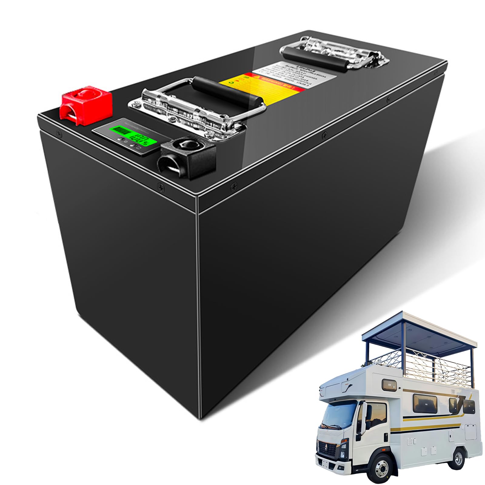 Batteria al Litio Ferro fosfato 12V 24V Pacco batterie al Litio 50Ah 100Ah 150Ah 200Ah Batterie di Ricambio per Motori di Camper/Veicoli