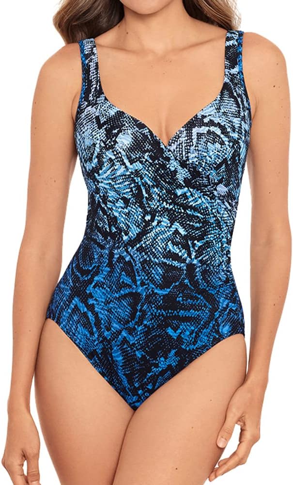 Miraclesuit Women's Swimwear Boa Blues Peregrina Underwire Bra Tummy Control One Piece Swimsuit - Image 3