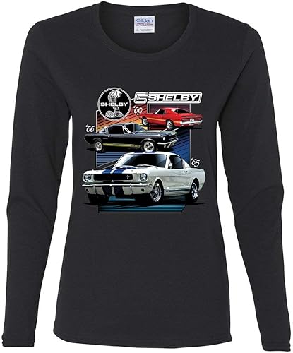 Ford Mustang Shelby GT350 GT500 Women's Long Sleeve Tee American Muscle Cars