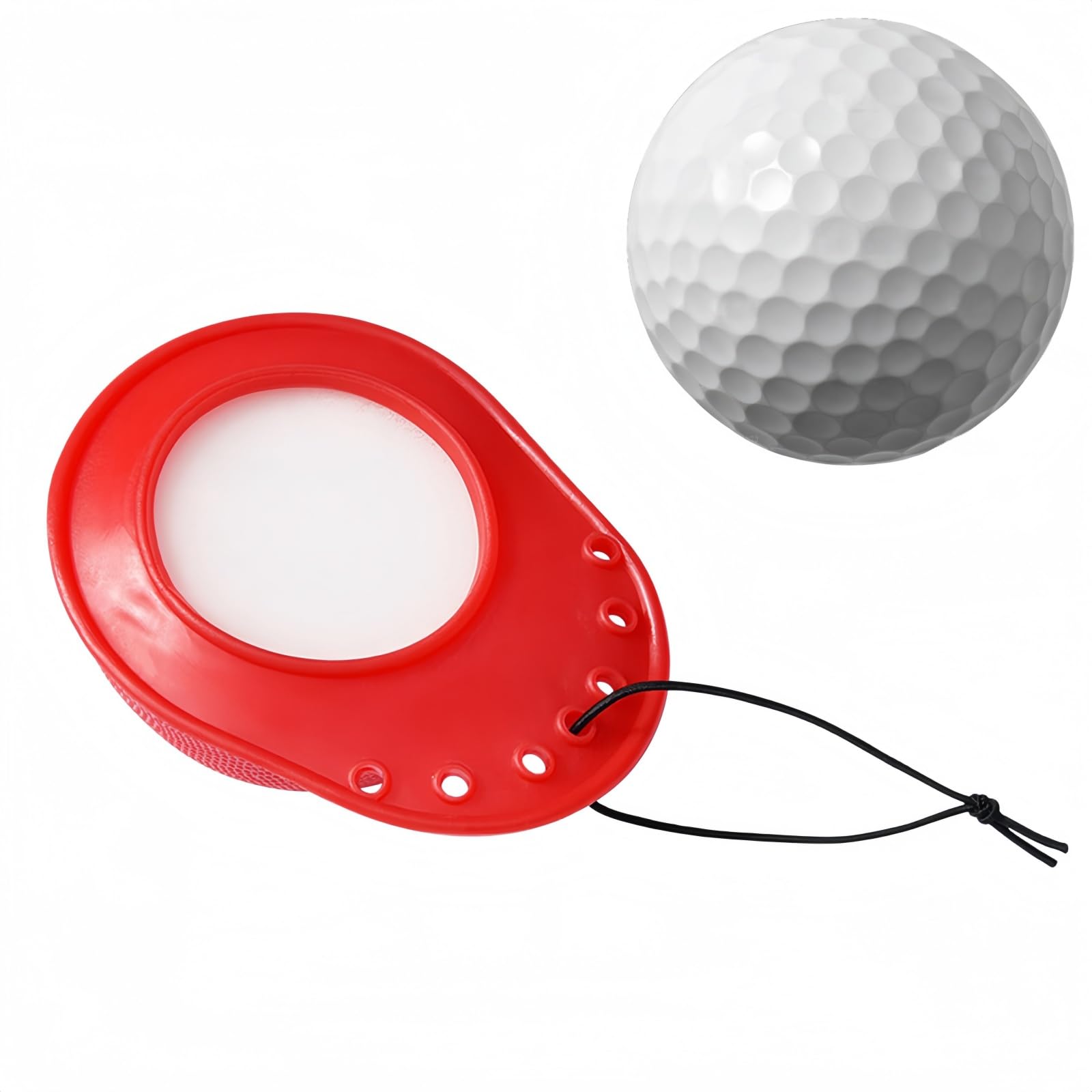 Golf Ball Cleaner,Portable Golf Ball Sponge Cleaner for Easy Stain Removal,Durable ABS with Tee Holder and Elastic Cord