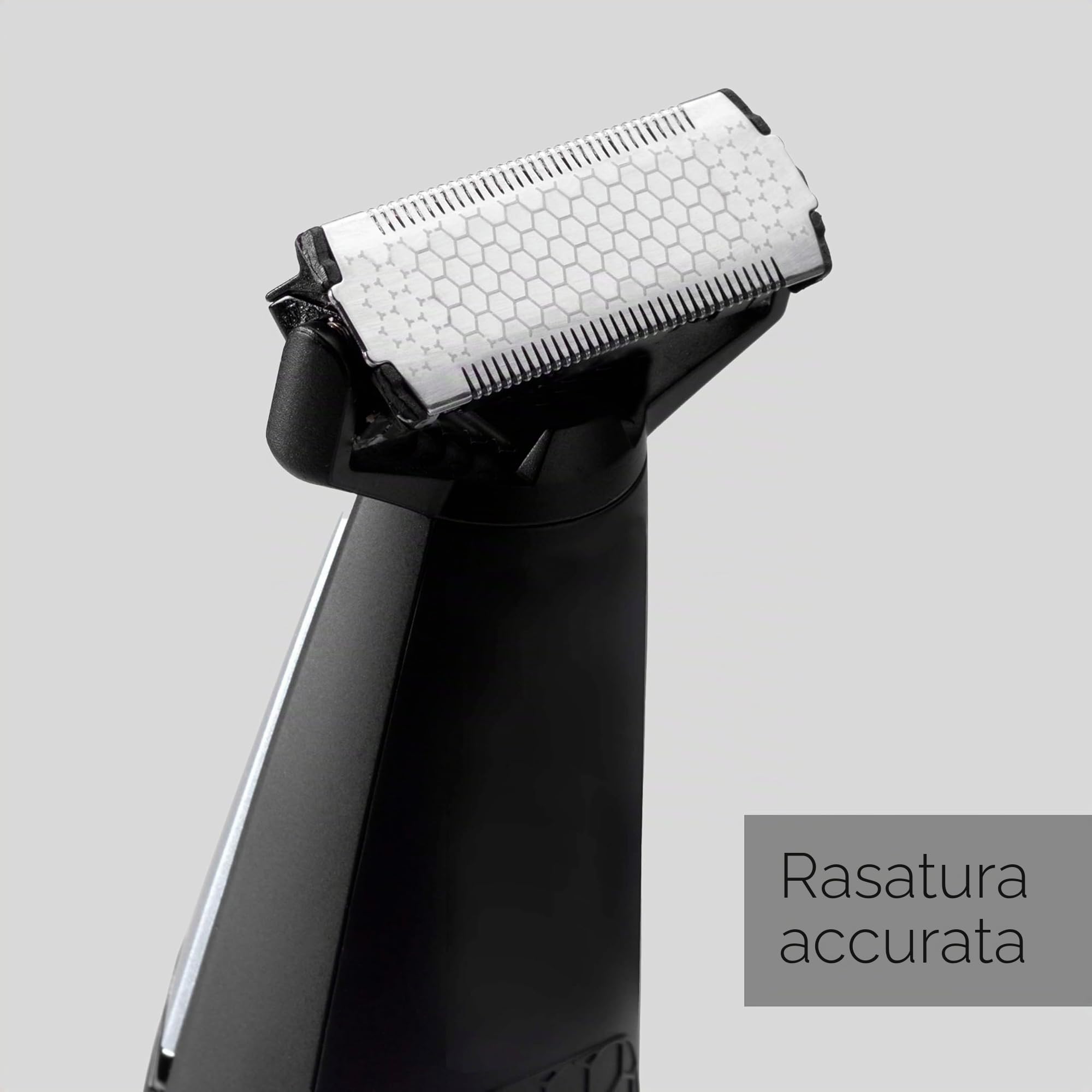 BaByliss T880E Regolabarba Triple S, batteria agli ioni di litio, 3 guide di taglio, Grigio scuro