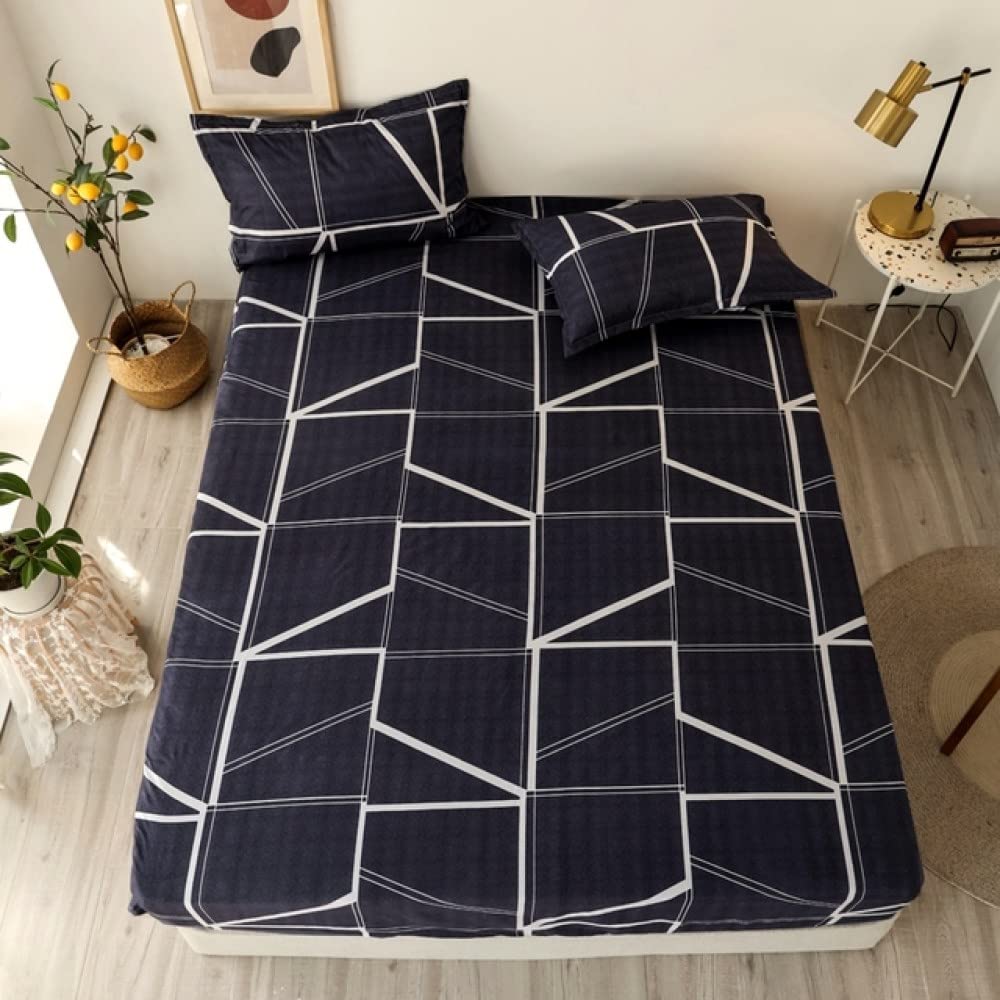 Drap-Housse imprimé pour lit simple avec motif Cartoon Cars et 2 taies d'oreiller
