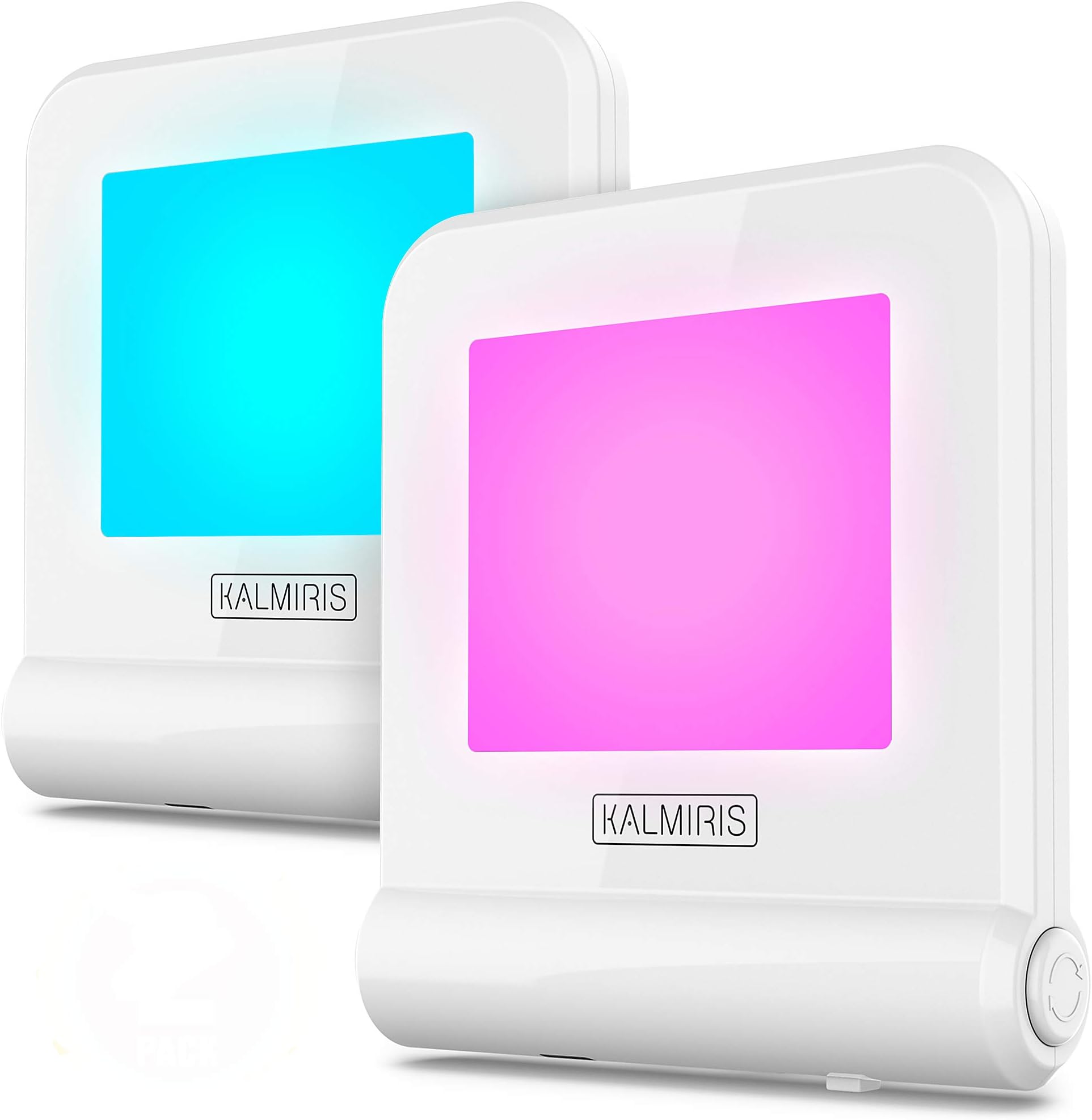 Night Lights Plug Into Wall - RGB Color Changing Nightlight for Children - Cool Boys and Girls Night Lights for Bedroom - Safe Toddler and Kids Night Light Plug in with Dusk to Dawn Sensor