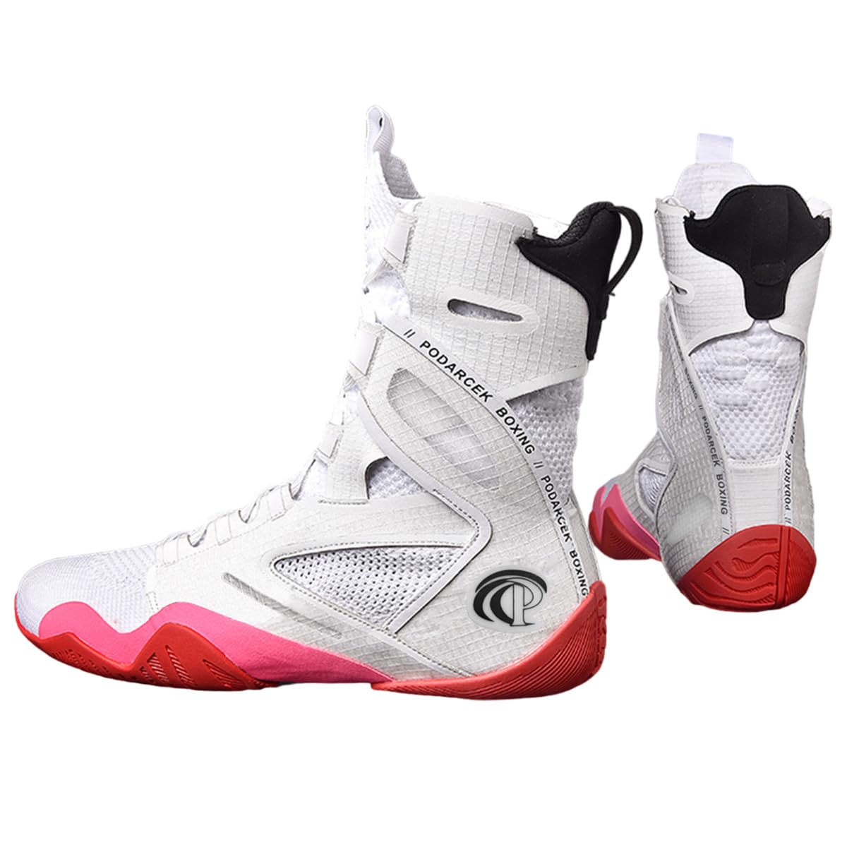 Scarpe da Boxe Alte per Il Wrestling da Uomo Kickboxing Boxer Trainer Sneakers da Bodybuilding Traspiranti per Fitness Atletico