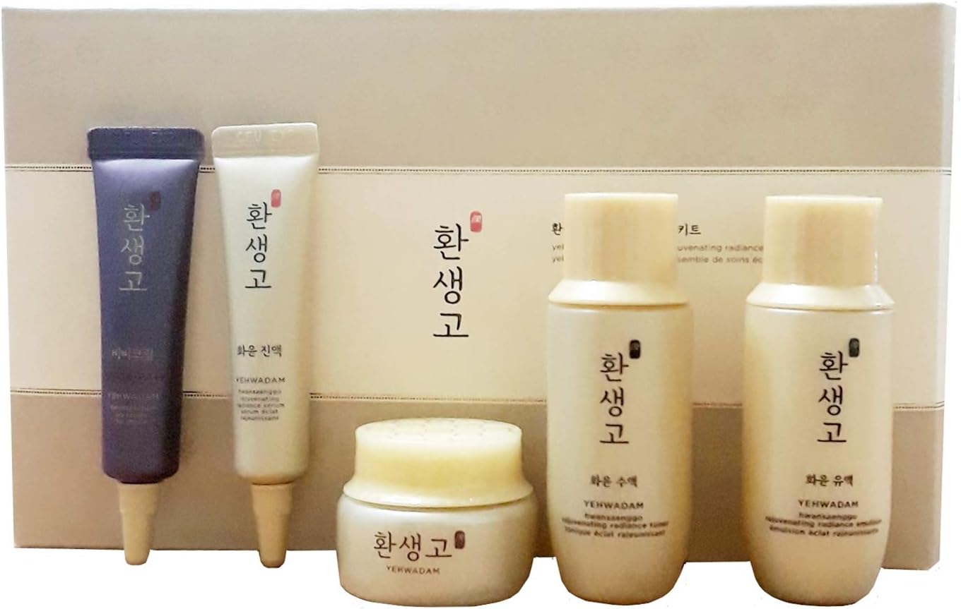 The Face Shop Hwansaenggo HWAYOON Rejuvenating Radiance Skincare Kit Miniature Hwayoon 5pc Special Trial Kit Premium Skincare Kit