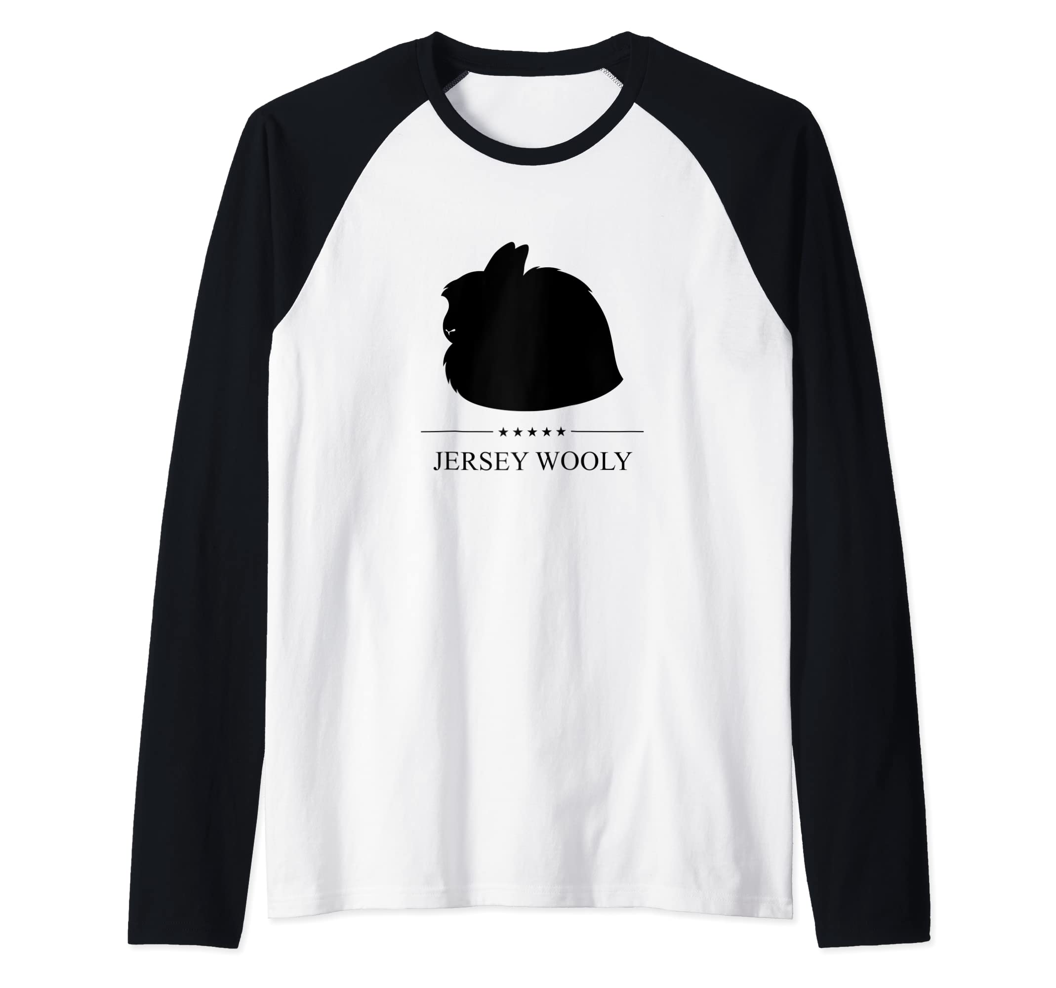 Miller SyeJersey Wooly Rabbit Black Silhouette Raglan Baseball Tee