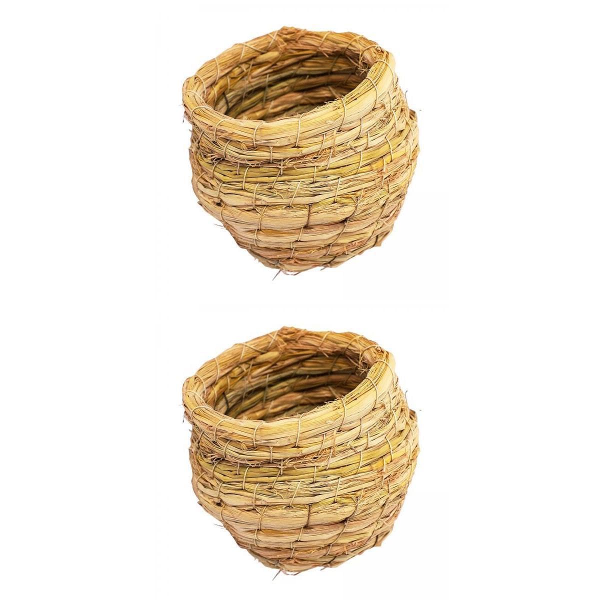 CALANDIS 2X Handwoven Bird Nest Bed Comfortable Breathable for Breeding Garden Patio | Bed & Waterbed Accessories | Bird & Wildlife Accessories-image-13