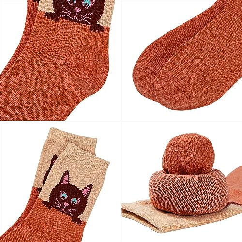 Zando MNFUXTYAS4963S025P Womens Socks For Women Hiking Socks With Cute Cat Women'S Novelty Socks Thick Athletic Socks thumb #2