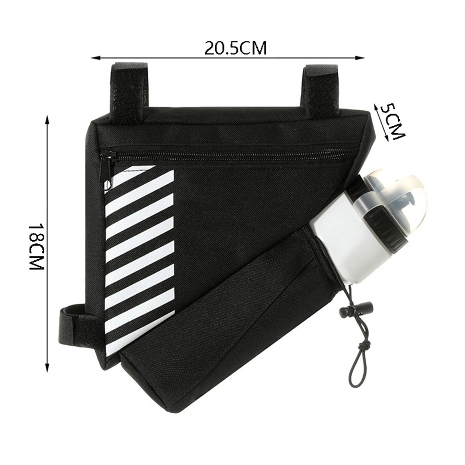 Sac De Rangement Triangulaire Pour Cadre Vélo, Poche étanche Sous Le Tube Diagonal, Noir