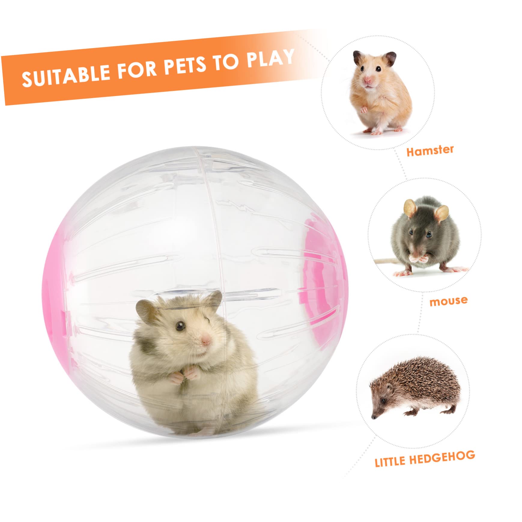 COLLBATH Hamsterlaufball Trainingsball Transparent 18, 5cm Kunststoff