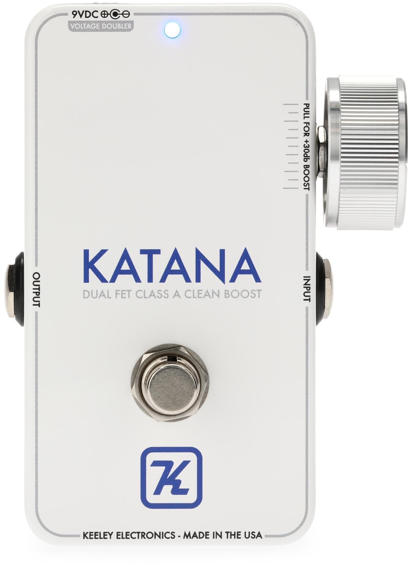 Amazon.com: Keeley Katana Clean Boost Pedal - Throwback White  