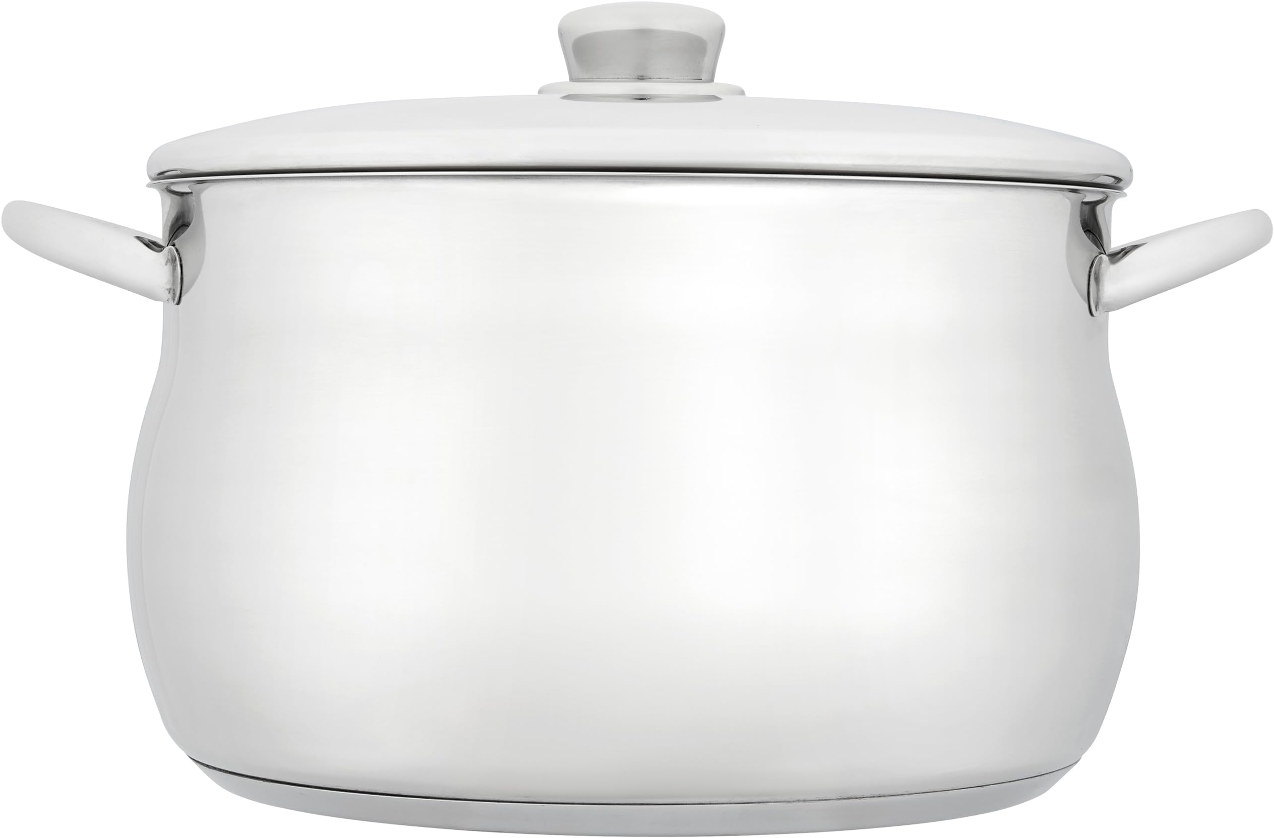 Stellar Classic Stainless Steel Stockpot with Lid 26cm, 6.9L Induction Ready, Oven Safe, Dishwasher Safe