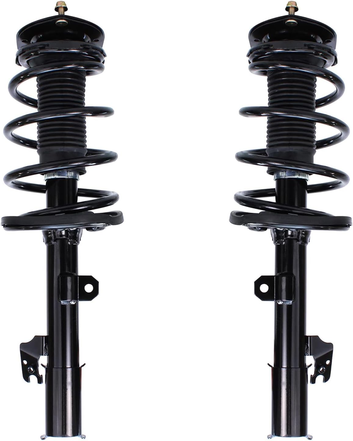 Detroit Axle - FWD Struts Sway Bars for 08-11 Toyota Highlander, 4 Front and Rear Struts & Coil Spring 4 Stabilizer Sway Bars 2008 2009 2010 2011 Replacement Ready Strut Shocks Assembly