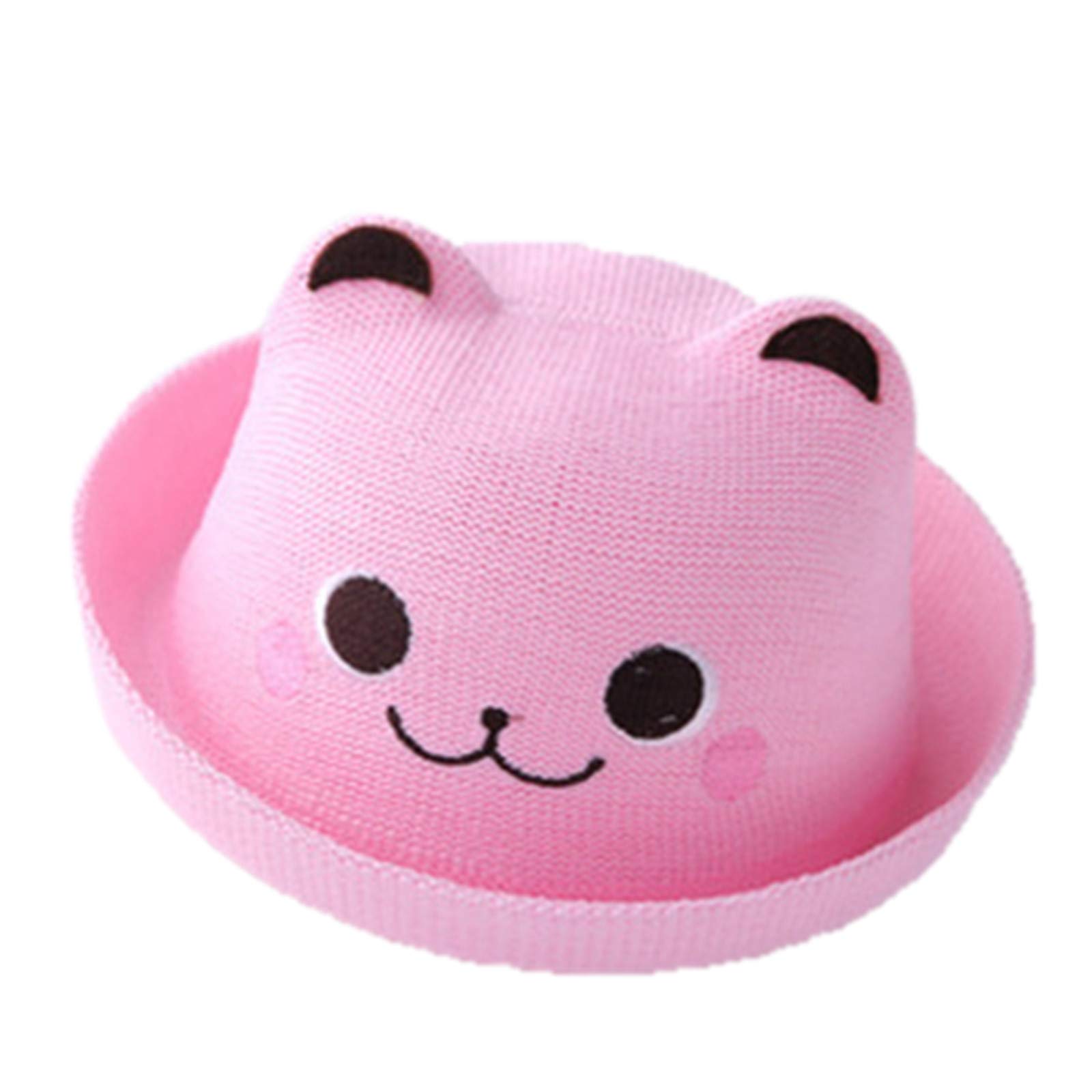 Moent Sombreros de paja de dibujos animados de verano para niños, sombrero de verano, playa, sombrero de niños, para fiestas de Pascua, cumpleaños, regalos de día de los niños (F,1-8 años)