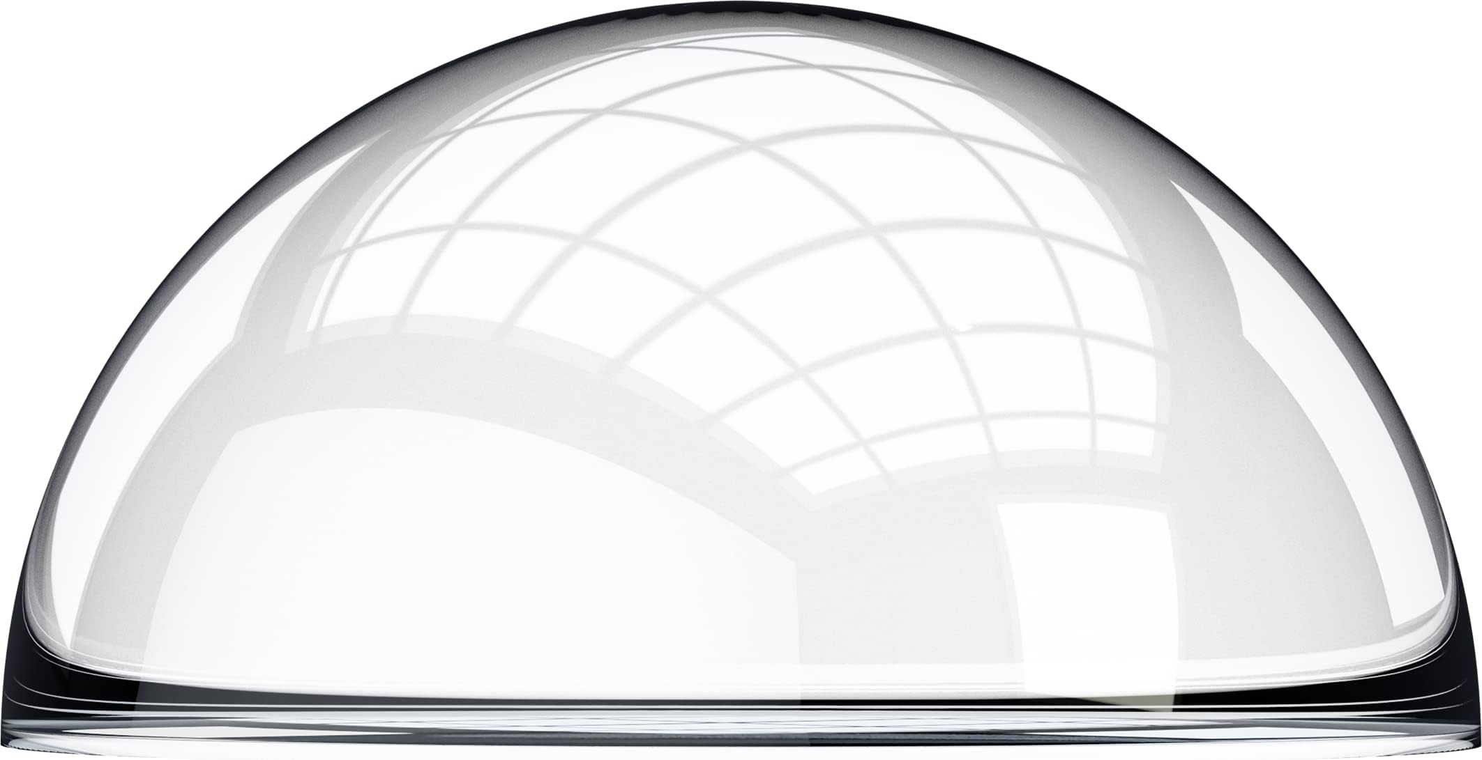 Plastic-Craft | Solid Acrylic Half Sphere, Transparent Clear (Pack of 20)