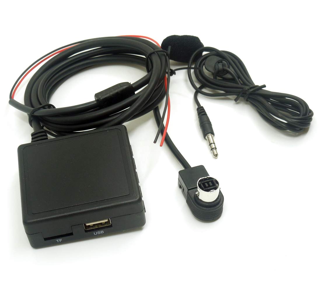 colorparts2016 Microphone Bluetooth 5.0 AUX Audio Cable Adapter USB Flash Drive TF Card for Alpine KCA-121B AI-Net CDA9857 CDA9886 CDA9807 CDA9805 CDA7893 IVA-D900