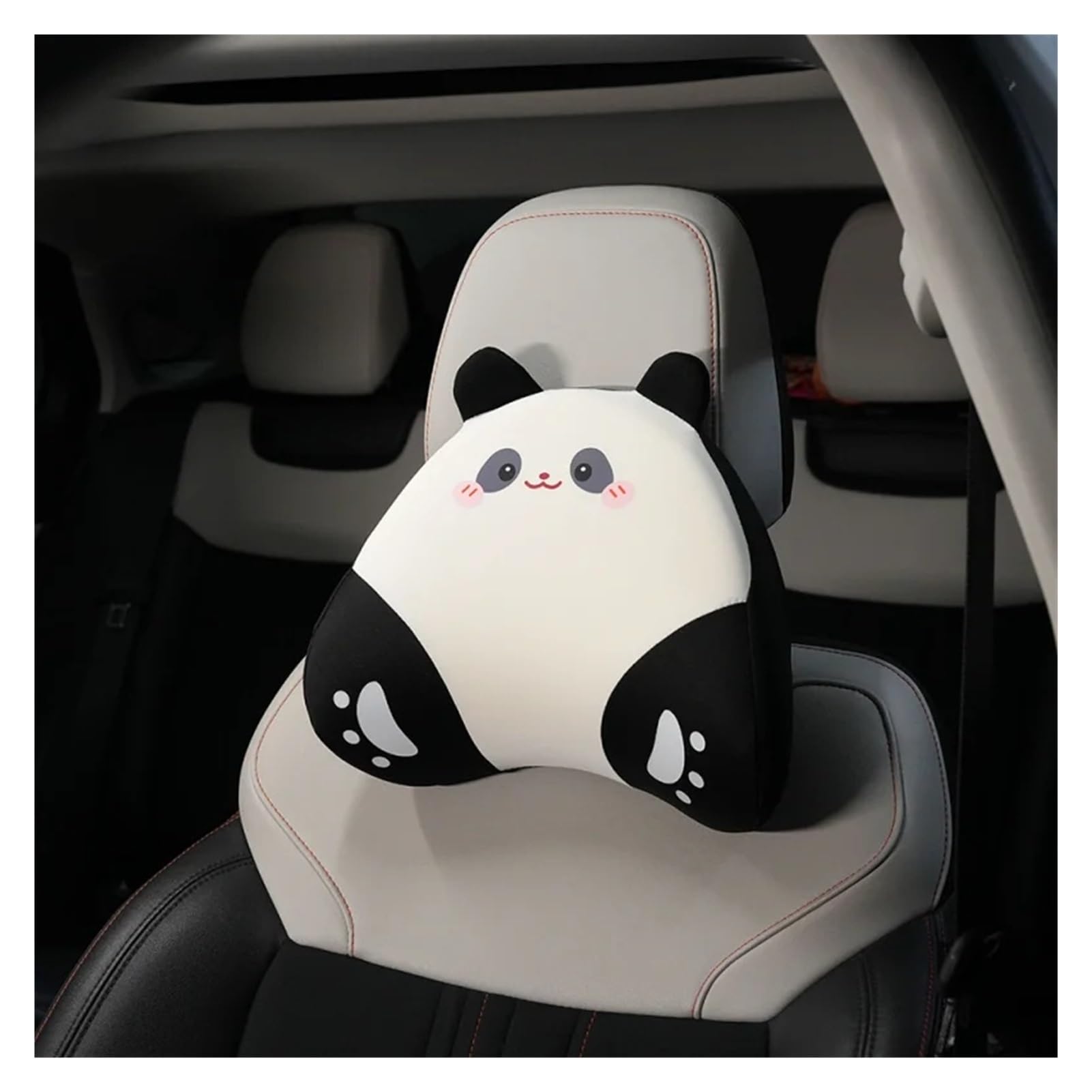 Hiverni car seat cushion 1/2Pcs Cute Panda Memory Foam Car Headrest Neck Pillow(1pc)