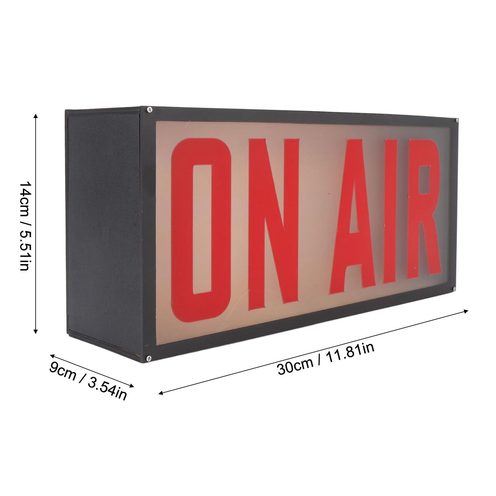 Fockety ON AIR-Lichtschild, 12 Farben, USB-betriebenes Aufnahmestudio-Schild, Podcast-Dekorschild mit an der Wand Montierbarer Fernbedienung für Live-Streaming, Podcast, Büro, Heimdekoration